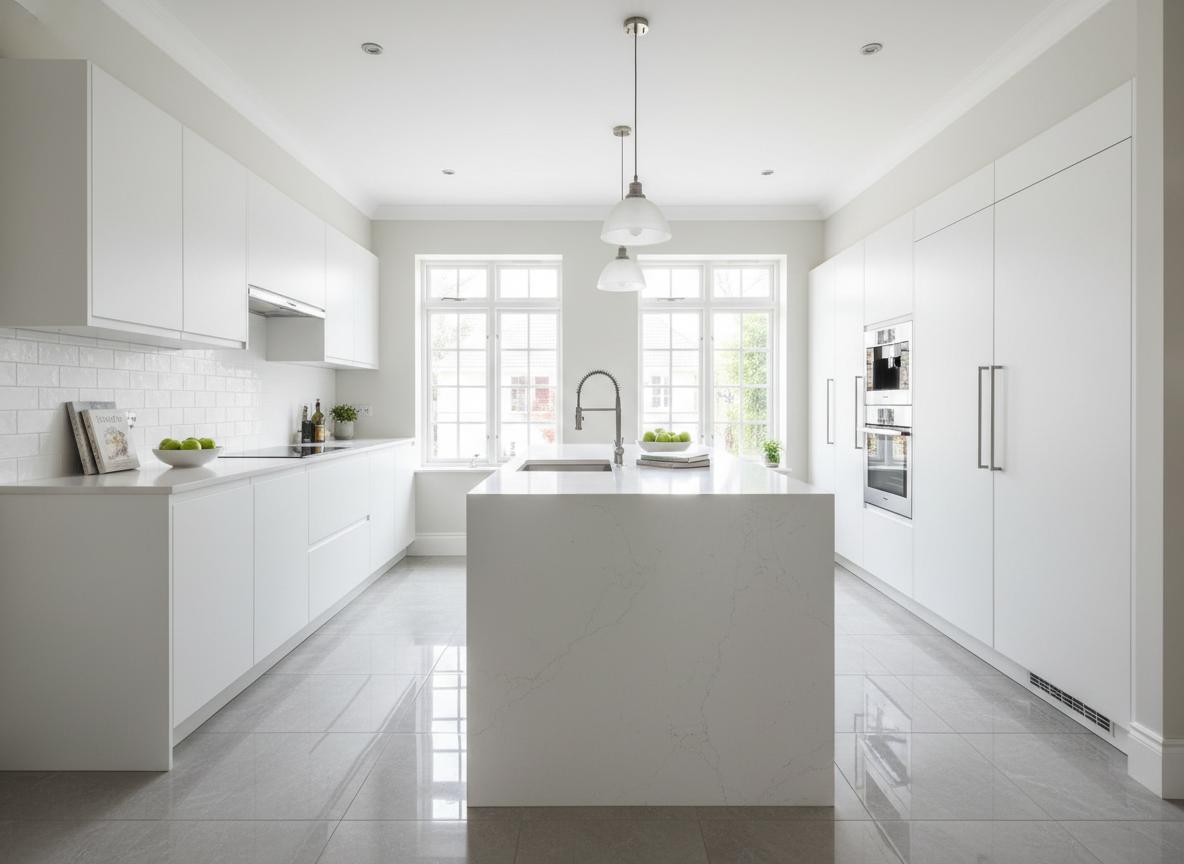 Cocina renovada con porcelanato de alta calidad