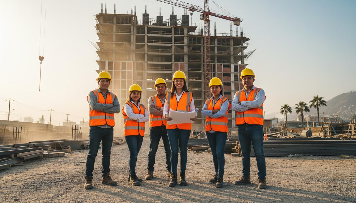 Equipo FH Construcción trabajando en obra en Lima
